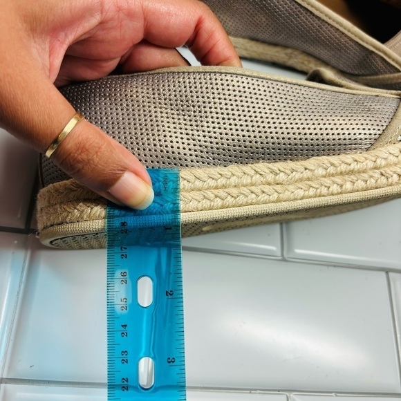 Womens Clarks Azella Theoni Espadrille Slip-on Loafers - Gold Metallic size 12 - Picture 4 of 10